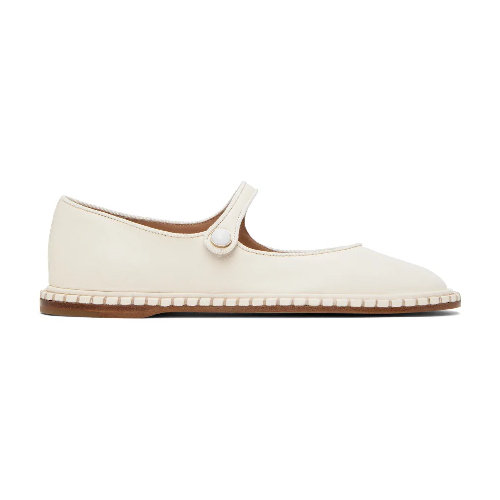 CHLOE White Rubie Ballerina Flats